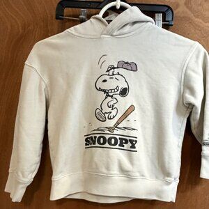 Snoopy kids hoodie size 6 / 7  Baseball
